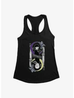 Null Wednesday Moon And Stars Doppleganger Card Womens Tank Top