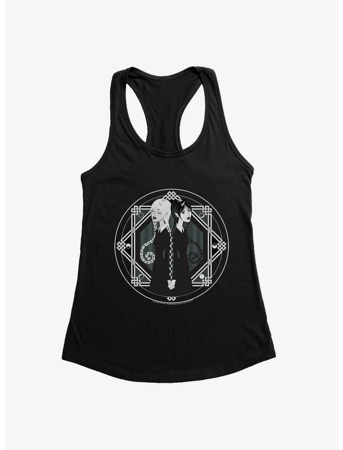 Null Wednesday TV Series Goody And Wednesday Addams Womens Tank Top