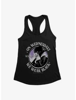Null Wednesday Cello We Wear Black Womens Tank Top