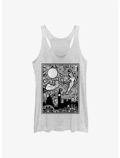 Null Disney Peter Pan And Wendy Paisley Flying Poster Womens Tank Top