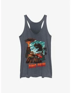 Null Disney Pixar Cars Greetings From Dino Park Postcard Womens Tank Top