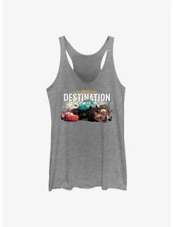 Null Disney Pixar Cars The Drive Is The Destination Womens Tank Top