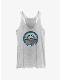 Null Star Wars The Mandalorian Grogu Use The Force Womens Tank Top
