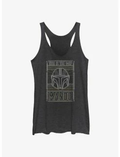 Null Star Wars The Mandalorian This Is The Way Mando Card Womens Tank Top
