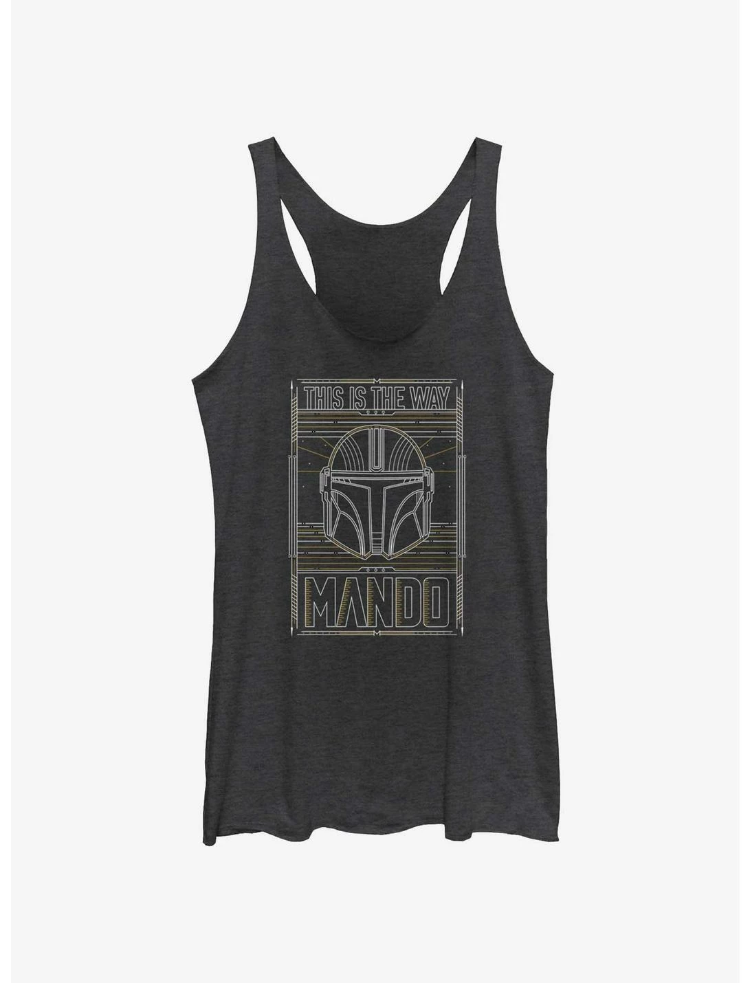 Null Star Wars The Mandalorian This Is The Way Mando Card Womens Tank Top