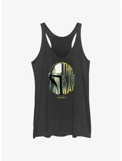 Null Star Wars The Mandalorian This Is The Way Helmet Split Womens Tank Top