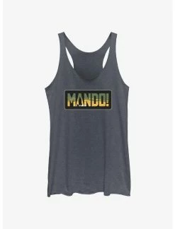 Null Star Wars The Mandalorian Mando Badge Womens Tank Top
