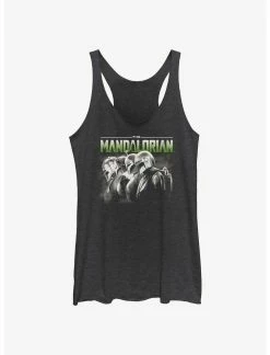 Null Star Wars The Mandalorian Grunge Mandalorians Lineup Womens Tank Top