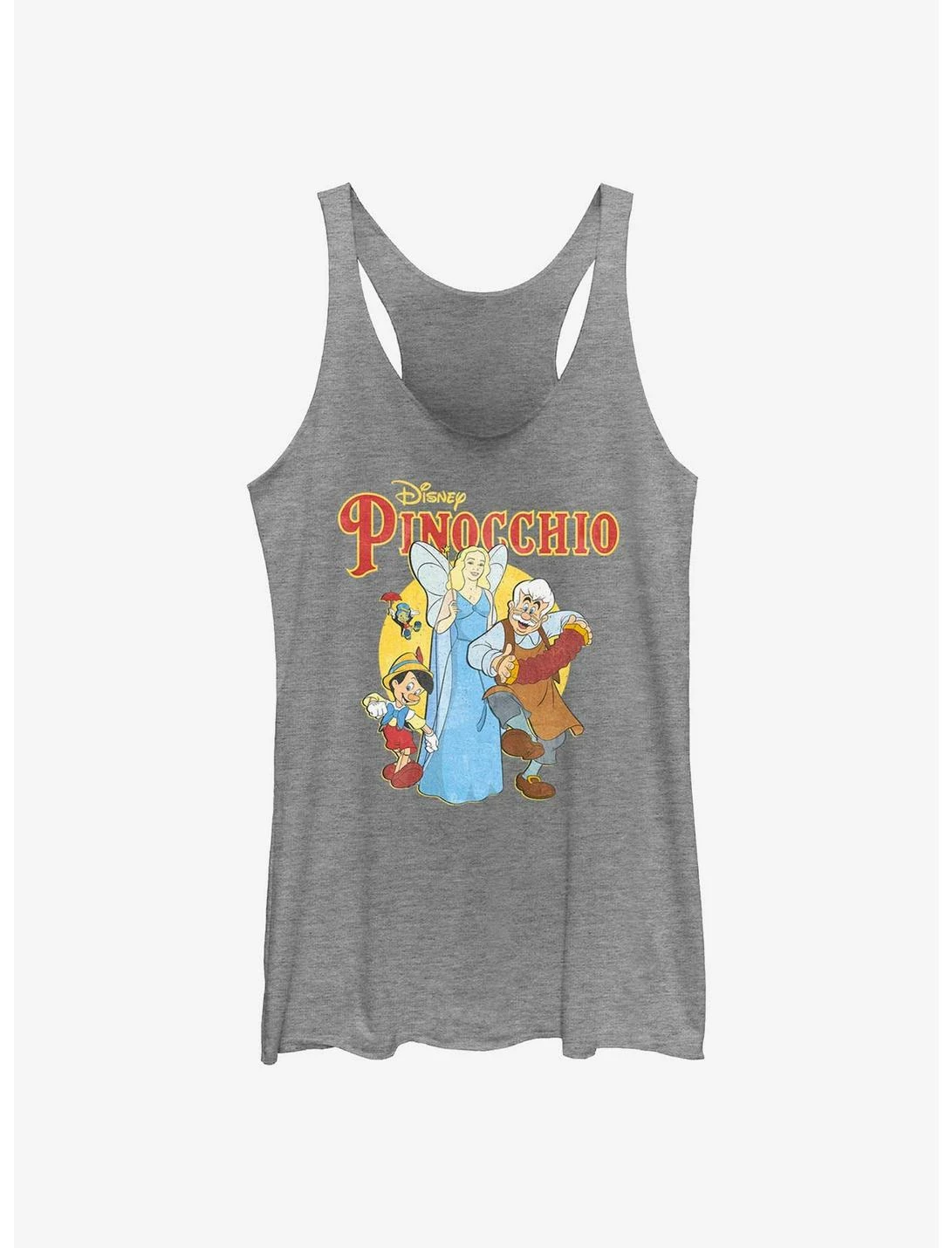 Null Disney Pinocchio Vintage Character Portrait Womens Tank Top