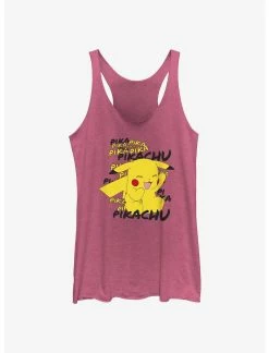 Null Pokemon Pikachu Laughing Womens Tank Top